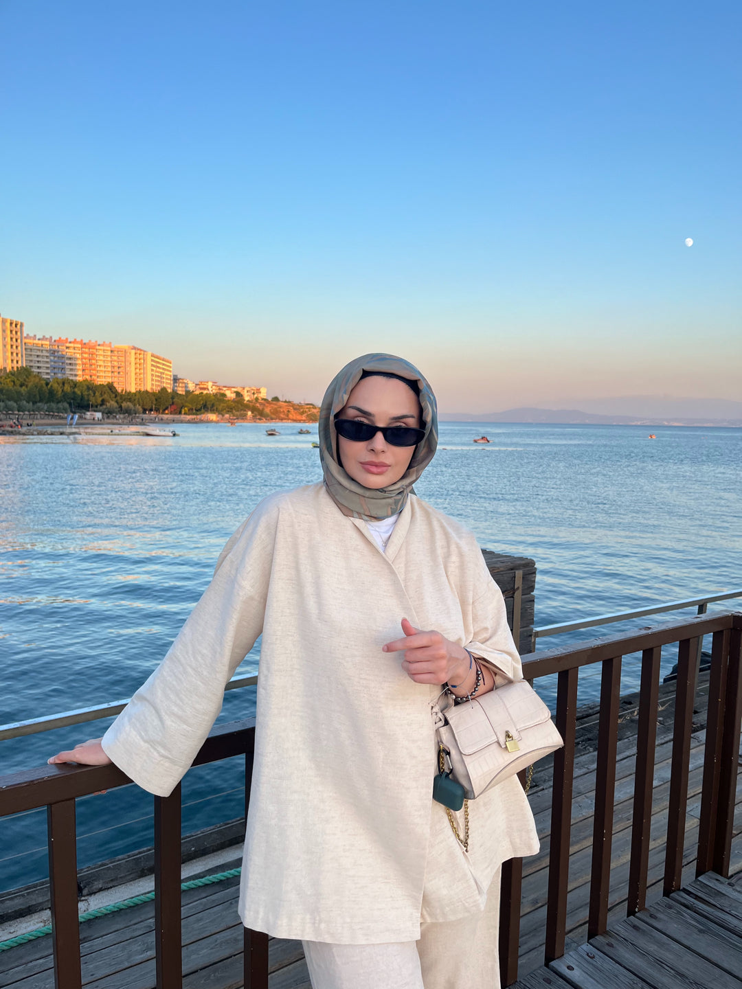 Taş - Keten Kimono Takım