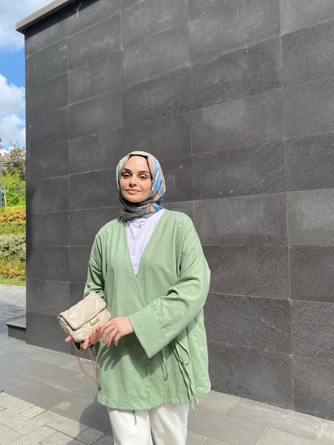 Çağla Yeşili - Tasarım Kimono