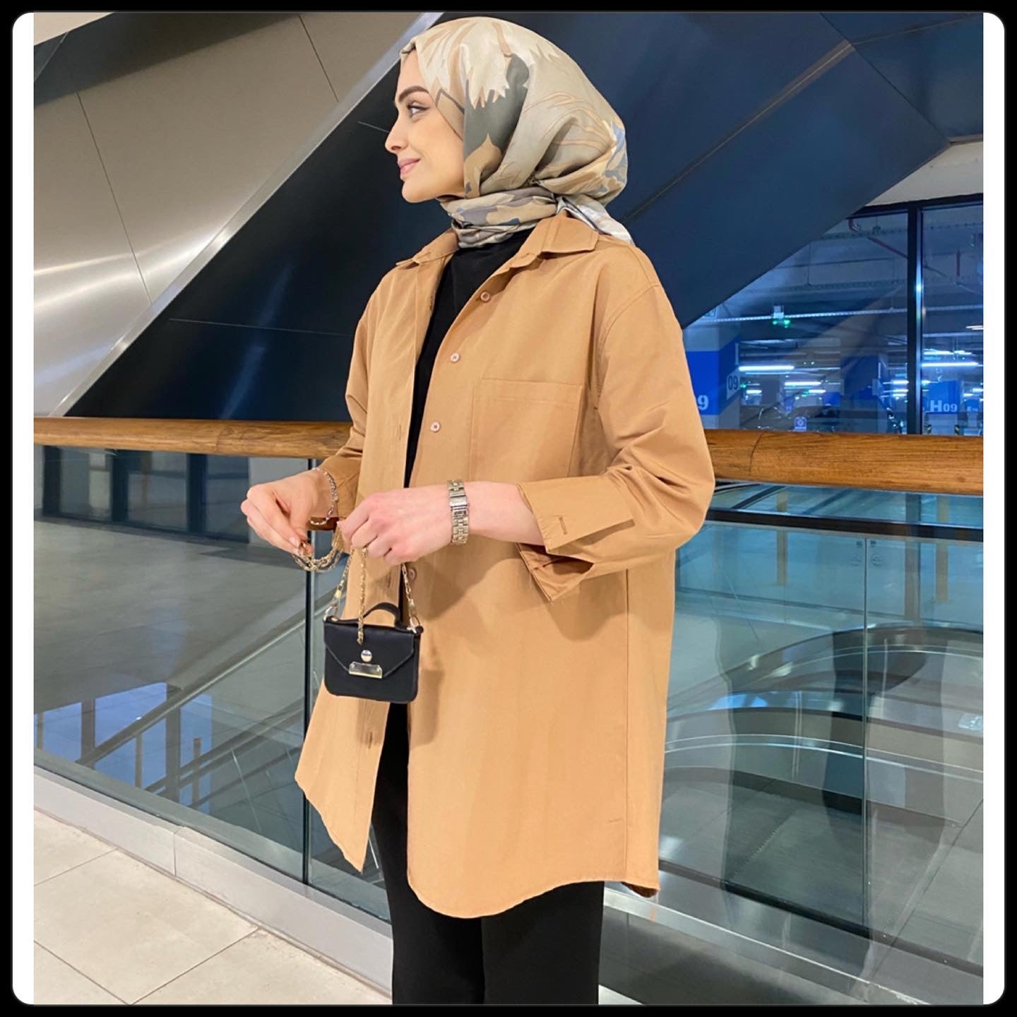 Kahverengi Pamuklu Gömlek