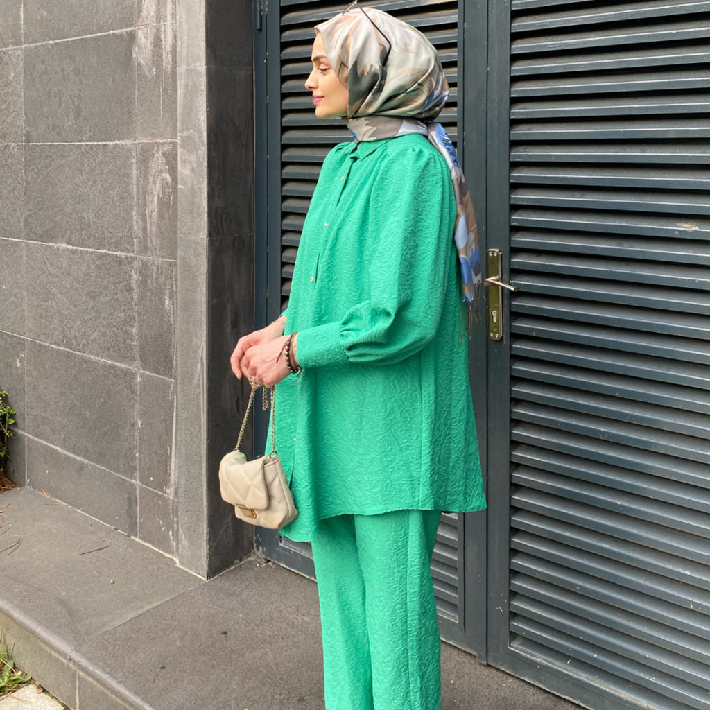 Kabartma Desenli Takım - Benetton