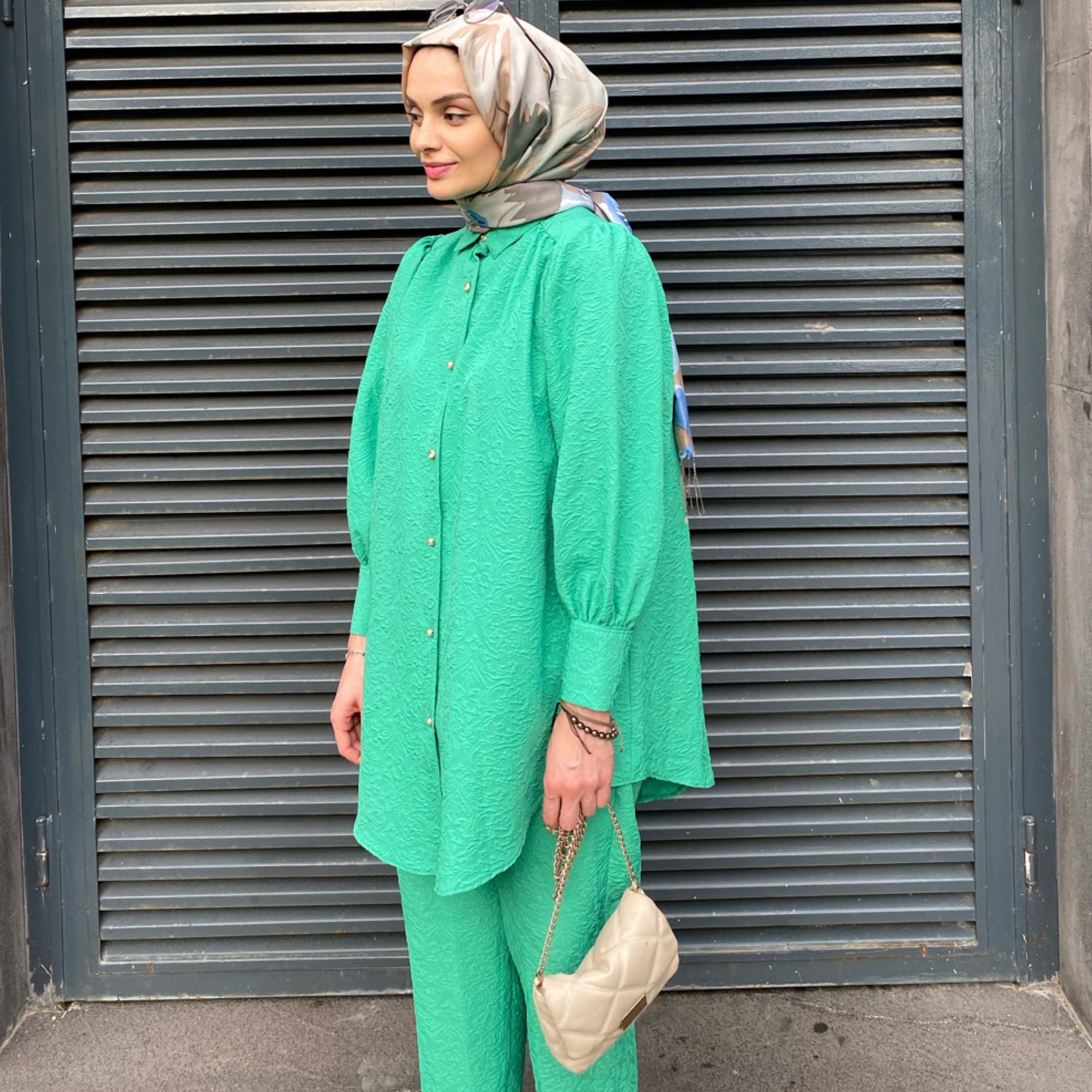 Kabartma Desenli Takım - Benetton