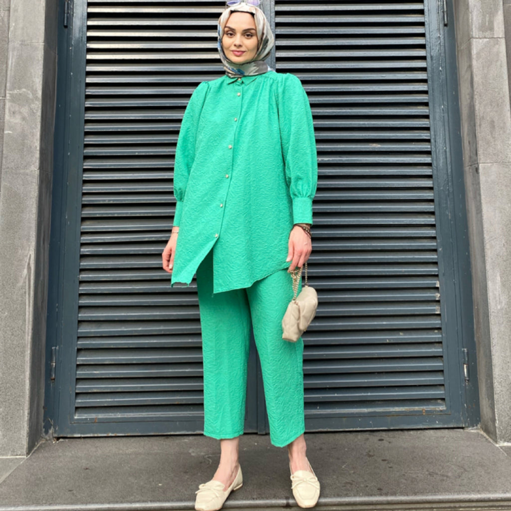 Kabartma Desenli Takım - Benetton