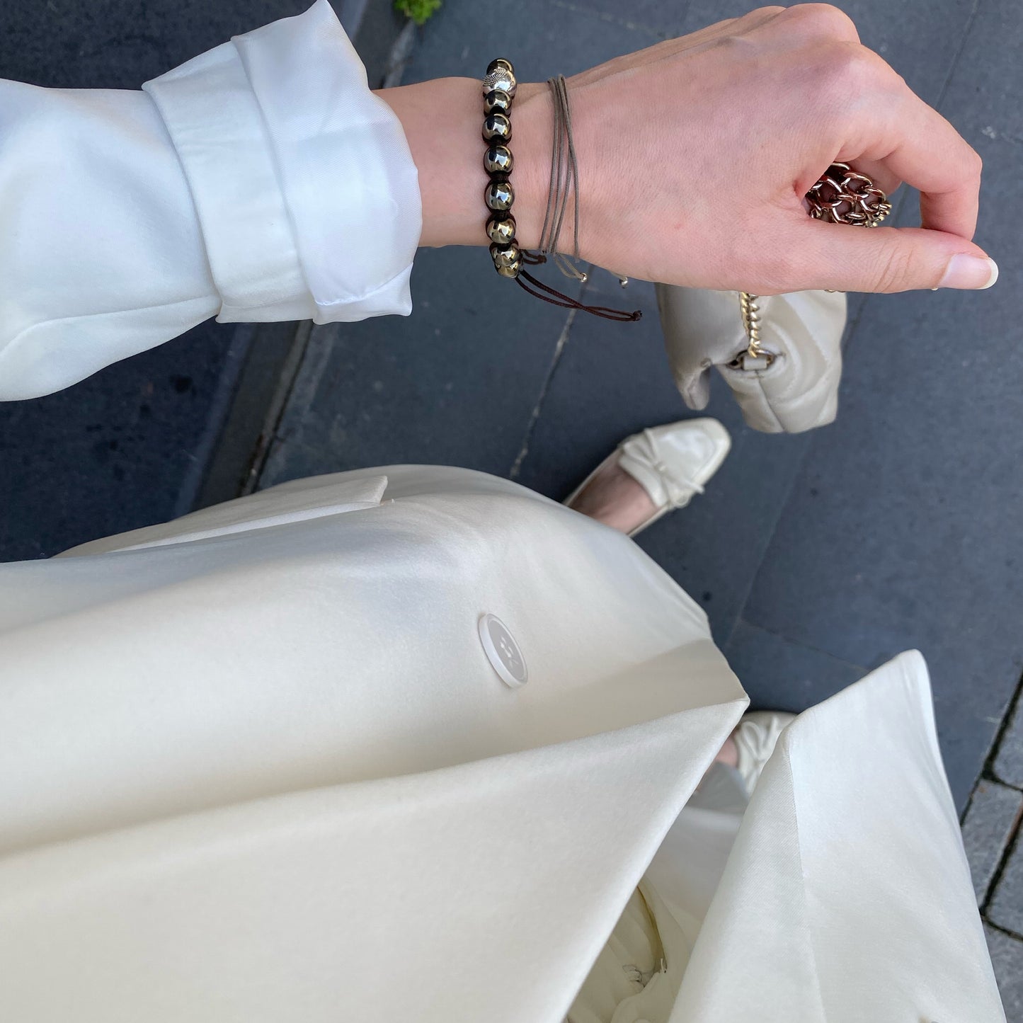 Beyaz - Blazer Takım