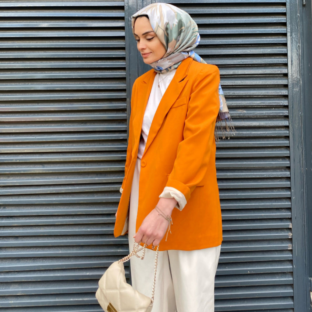 Blazer Ceket - Turuncu