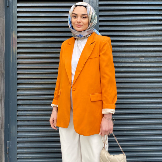 Blazer Ceket - Turuncu