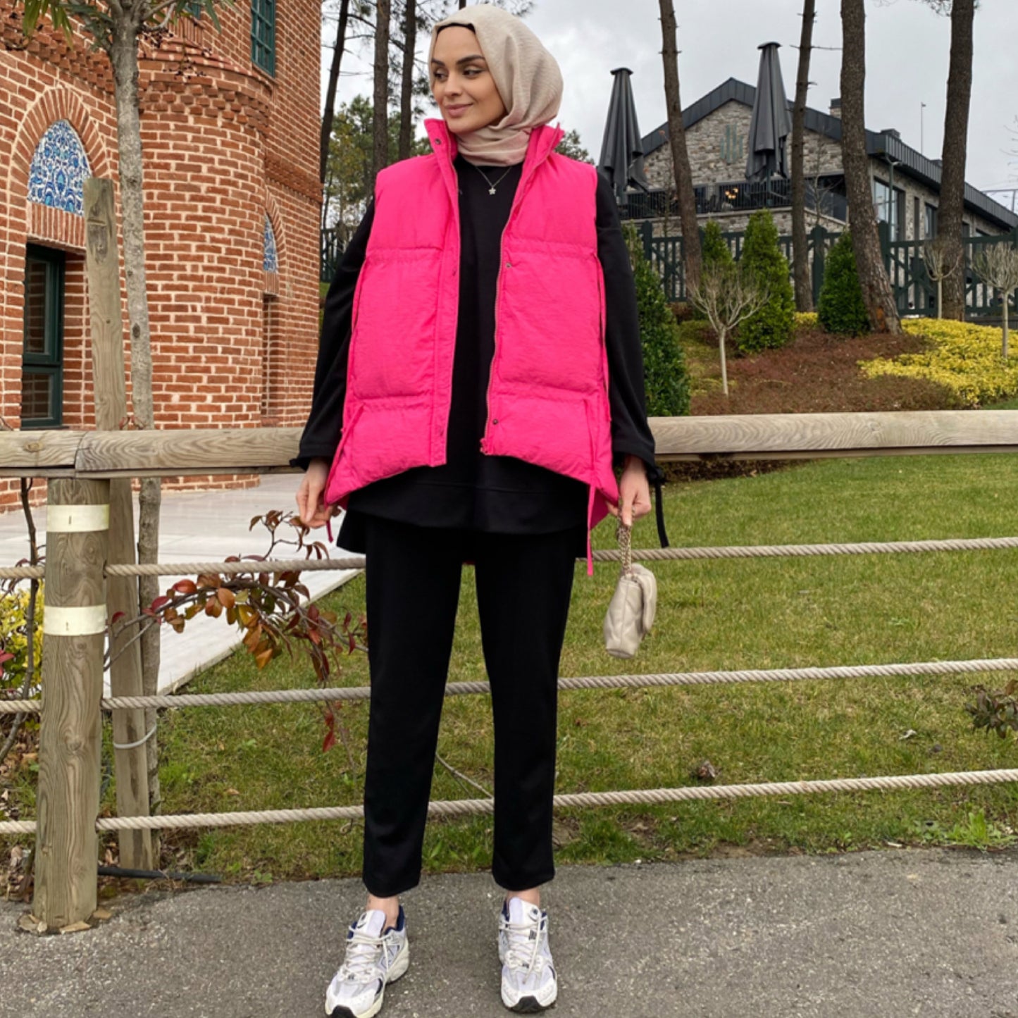 Şişme Yelek - Fuşya