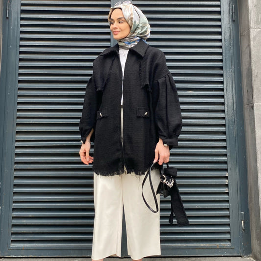 Tüvit Ceket - Siyah