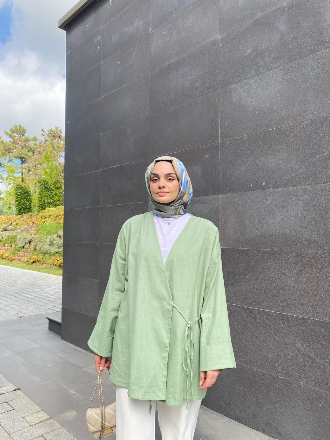 Çağla Yeşili - Tasarım Kimono