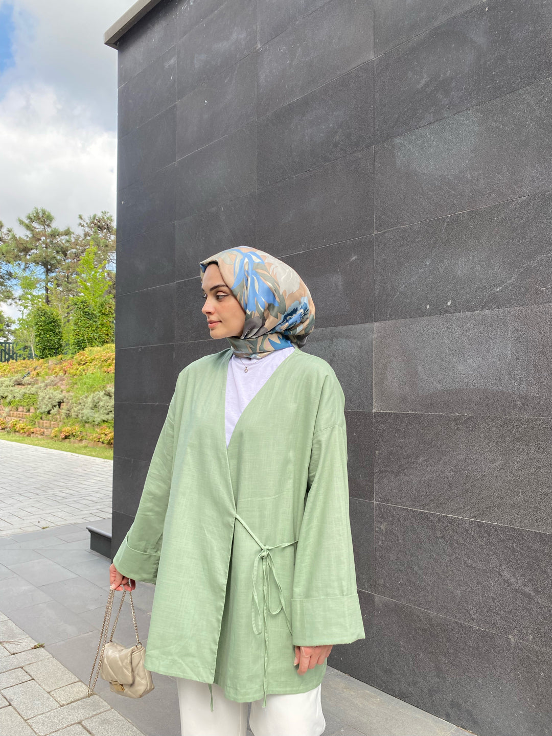 Çağla Yeşili - Tasarım Kimono