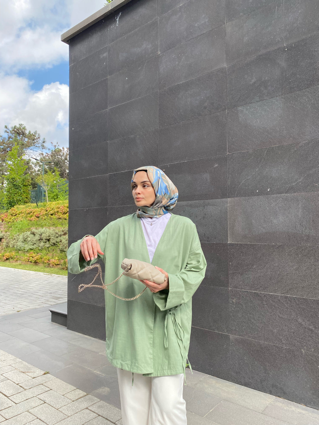 Çağla Yeşili - Tasarım Kimono