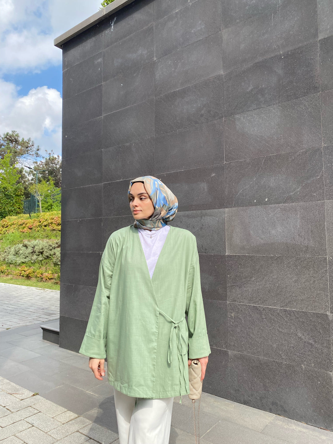 Çağla Yeşili - Tasarım Kimono