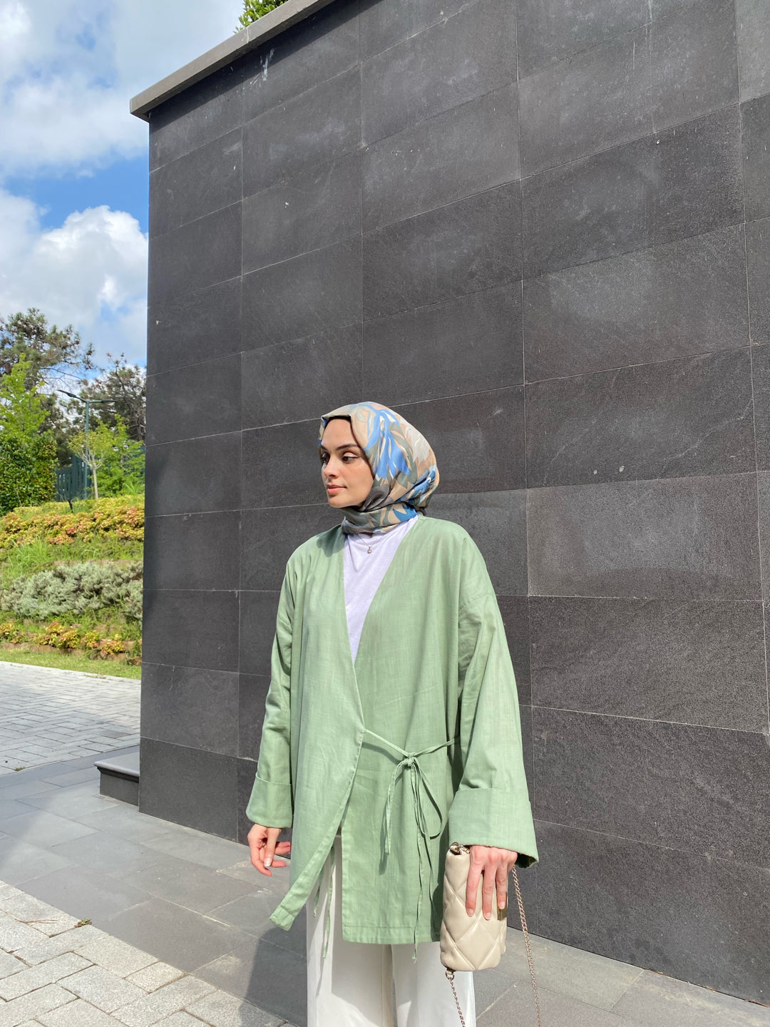 Çağla Yeşili - Tasarım Kimono