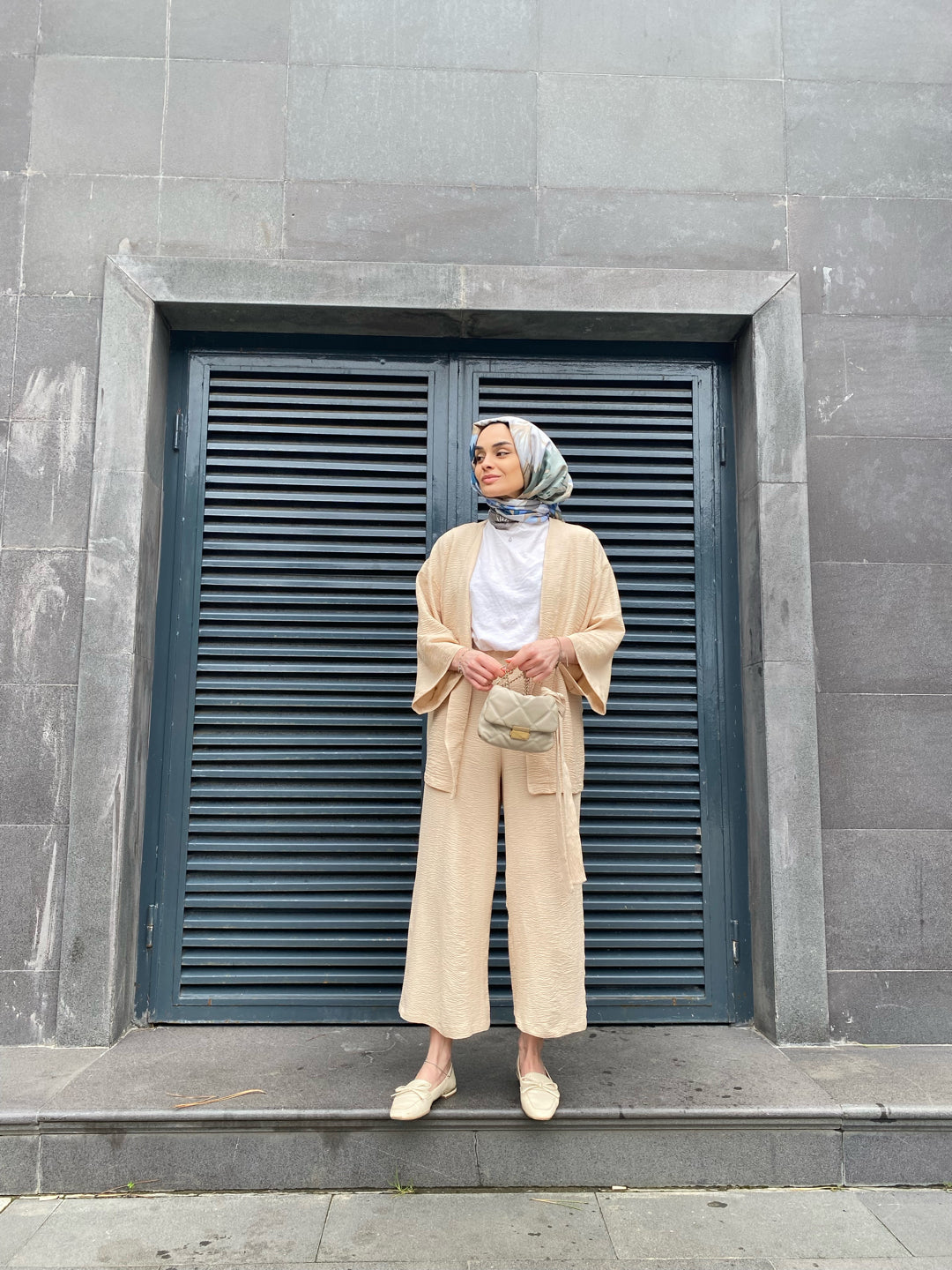 Kimono Takım - Bej