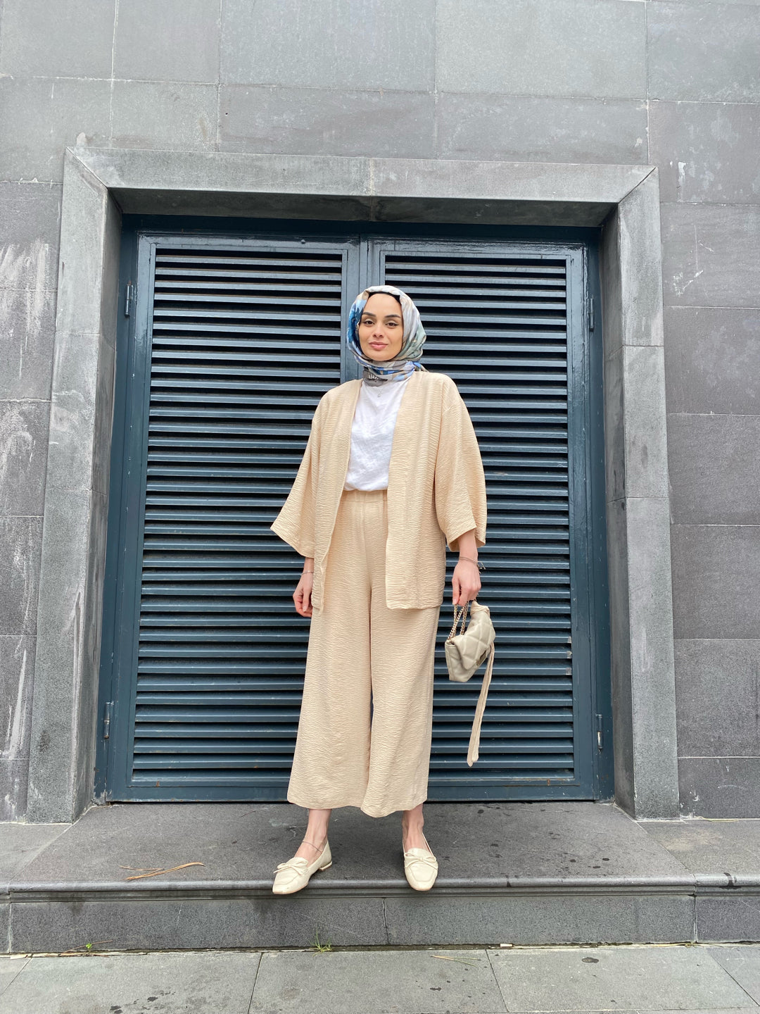 Kimono Takım - Bej