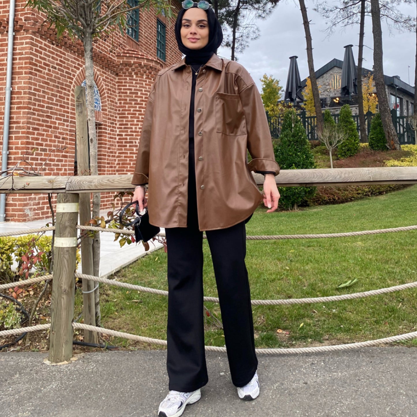 Deri Gömlek - Kahverengi