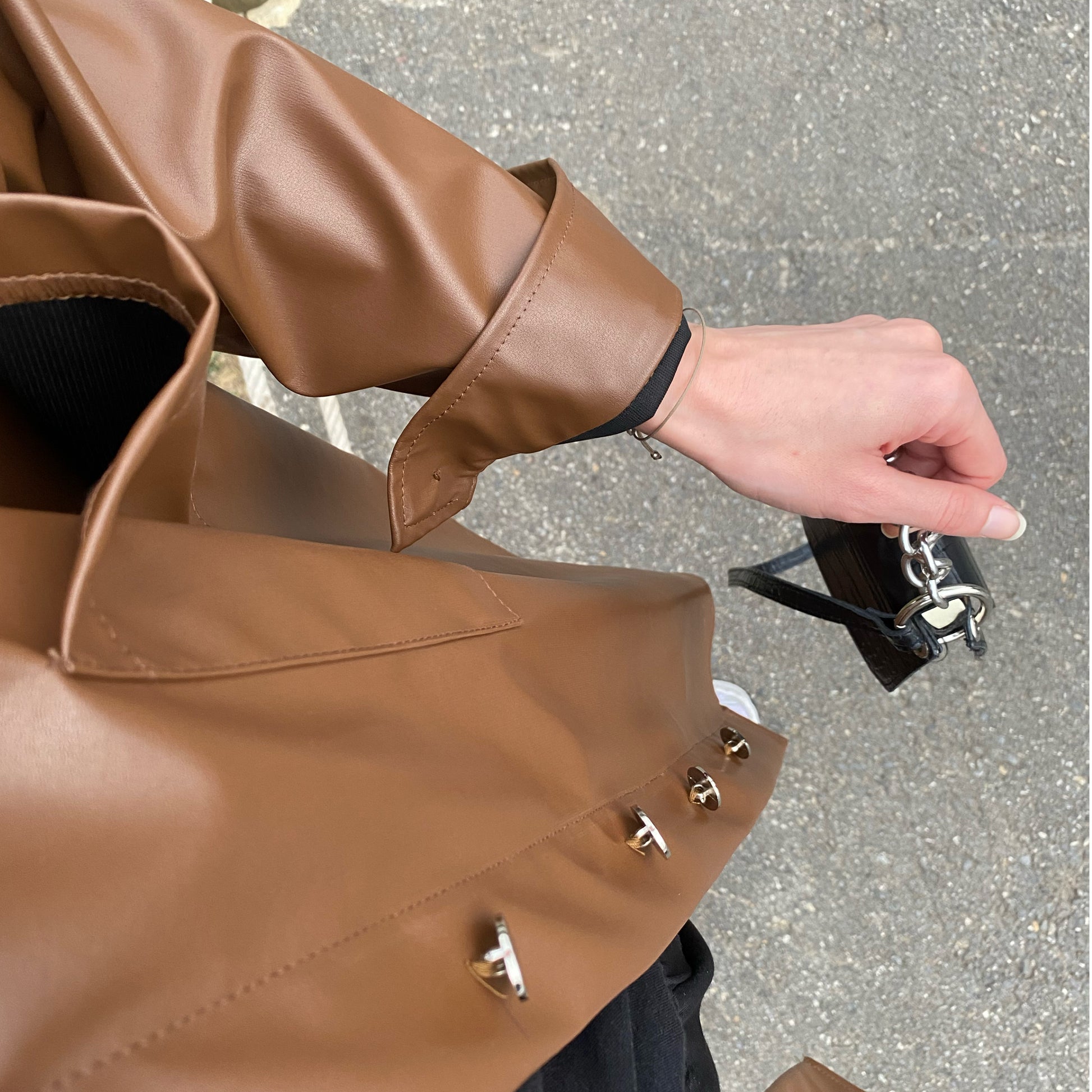 Deri Gömlek - Kahverengi