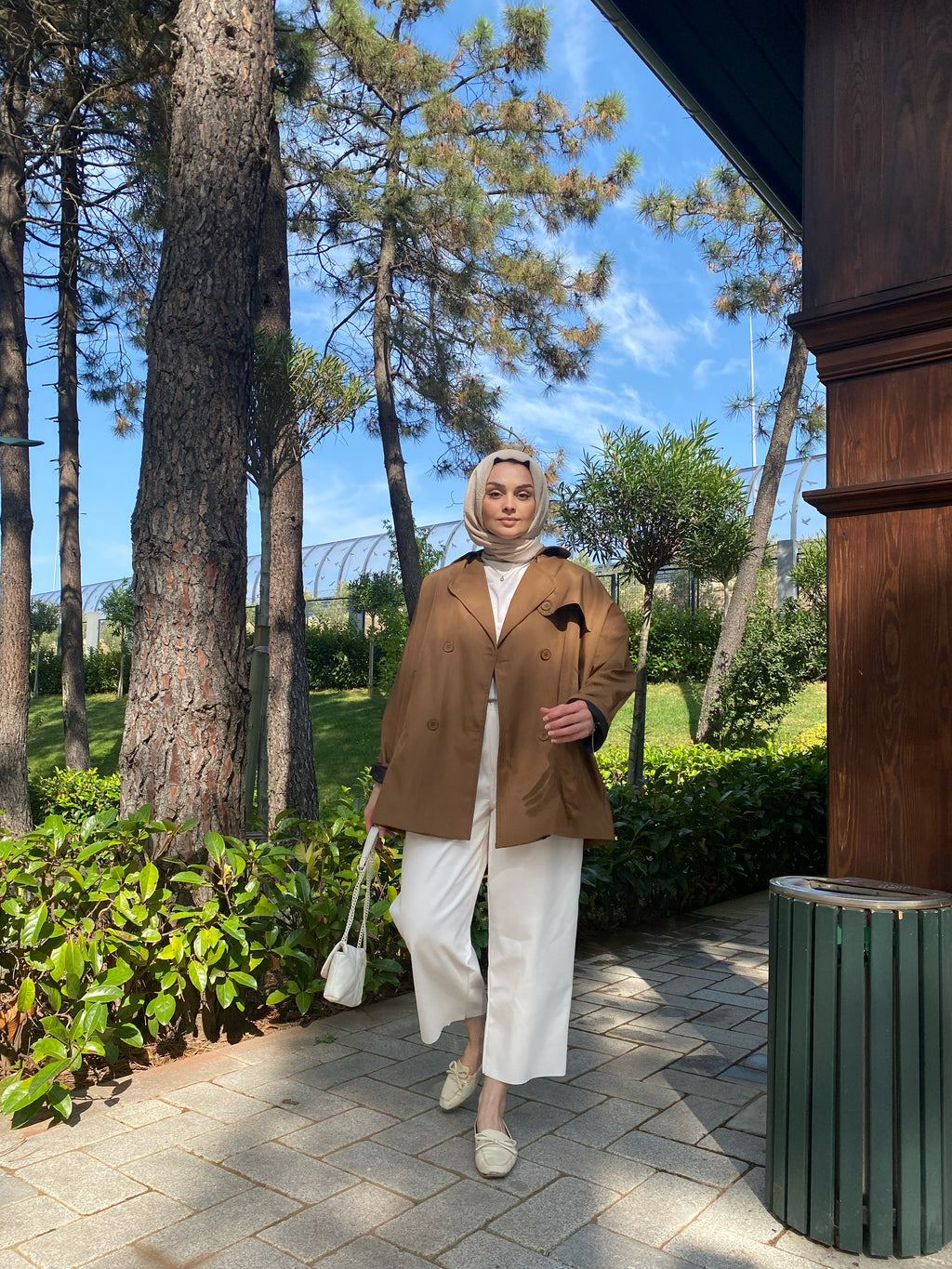 Elegance Kahverengi Oversize Trençkot