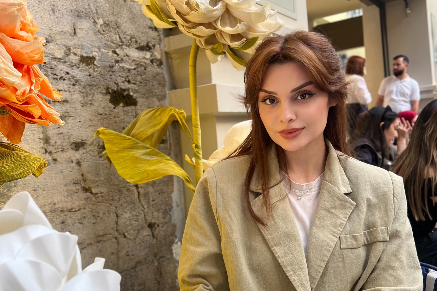 Çağla Yeşili - Keten Blazer Ceket