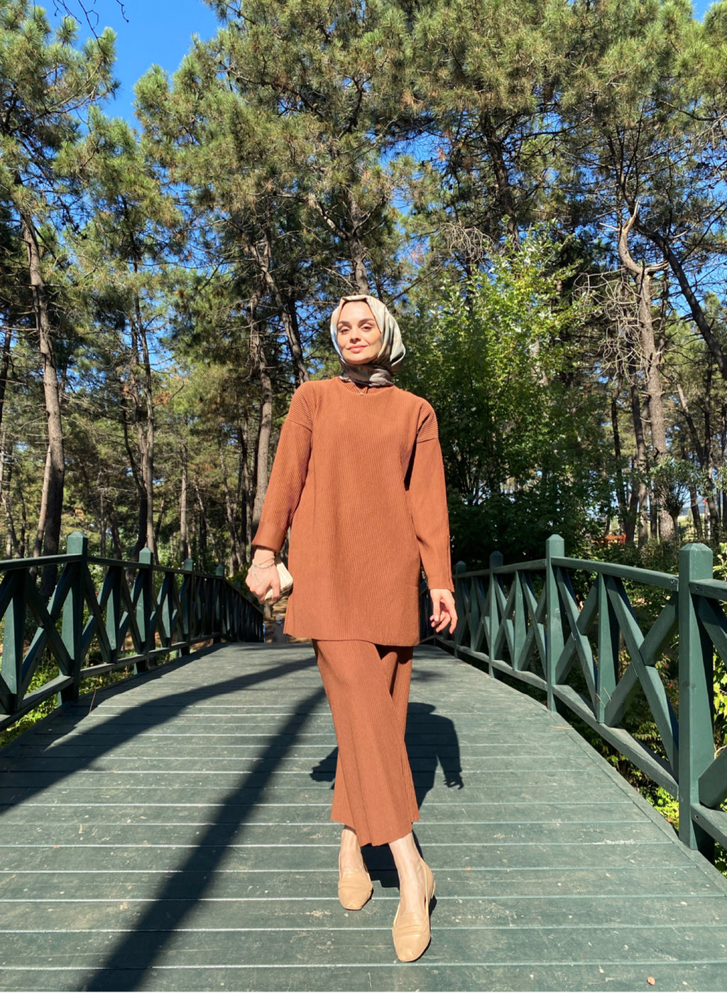 Triko Takım - Kahverengi