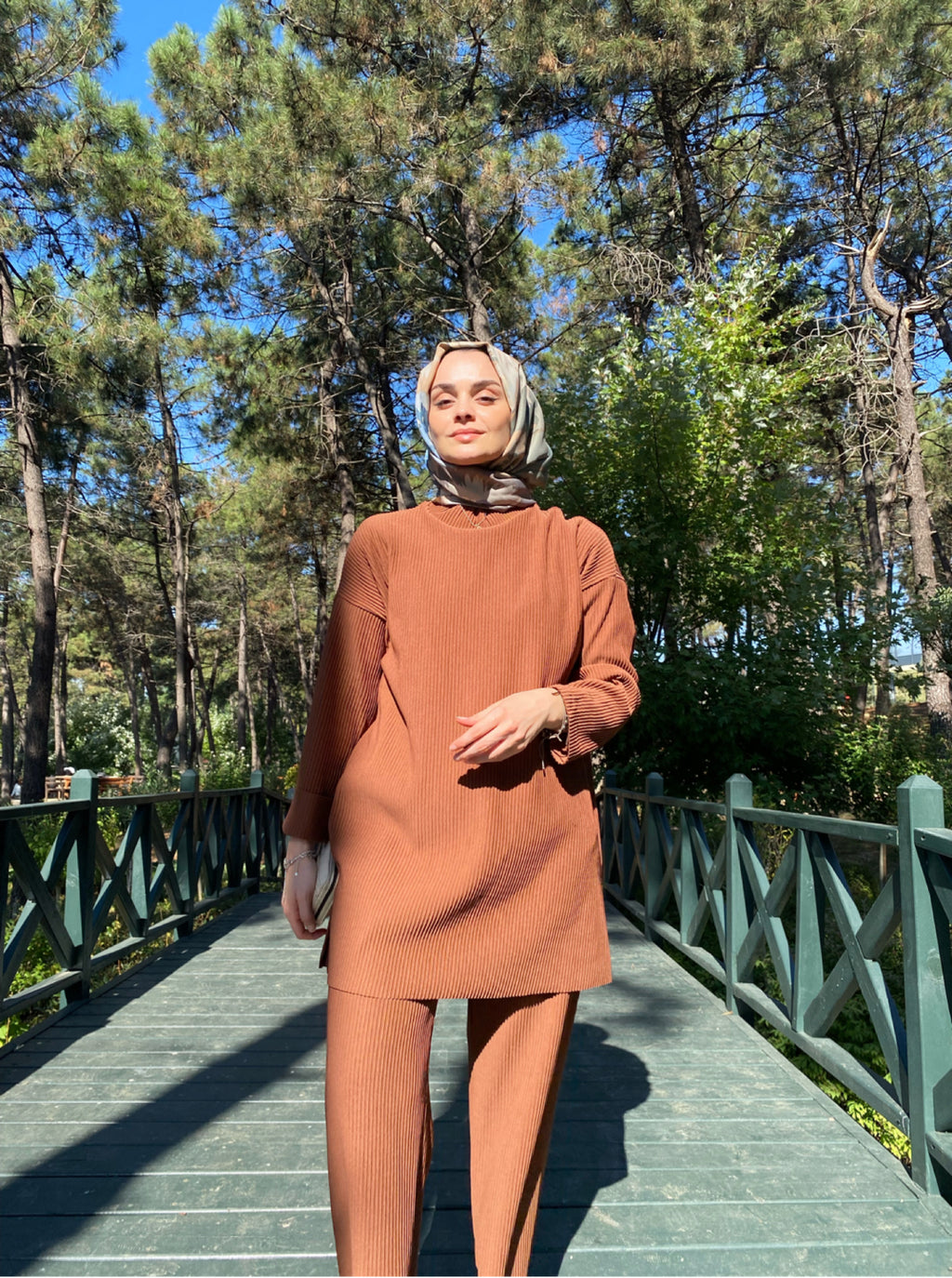 Triko Takım - Kahverengi