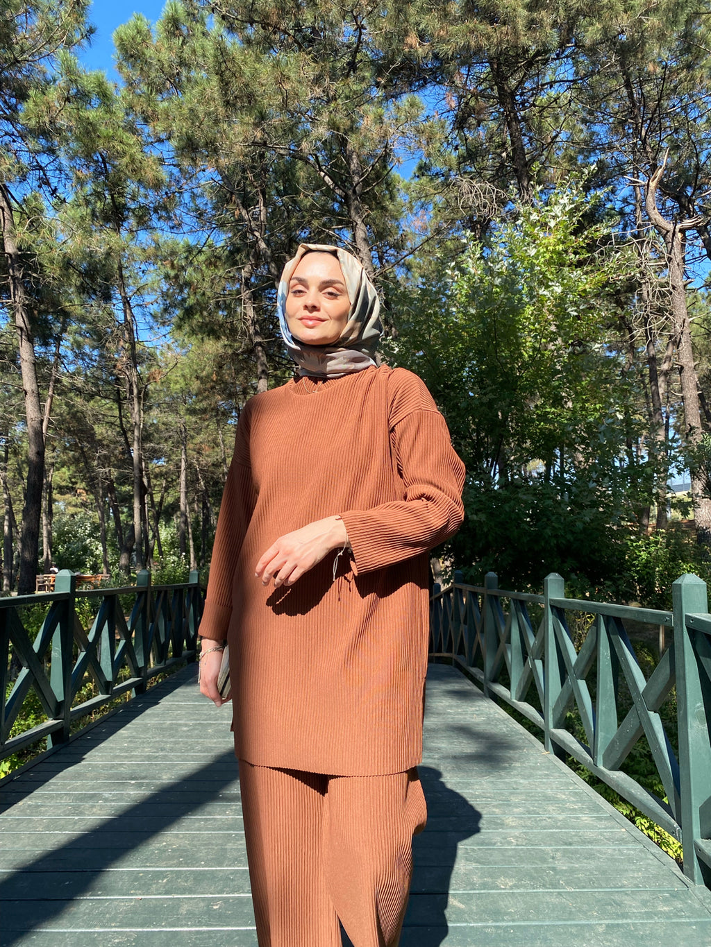 Triko Takım - Kahverengi