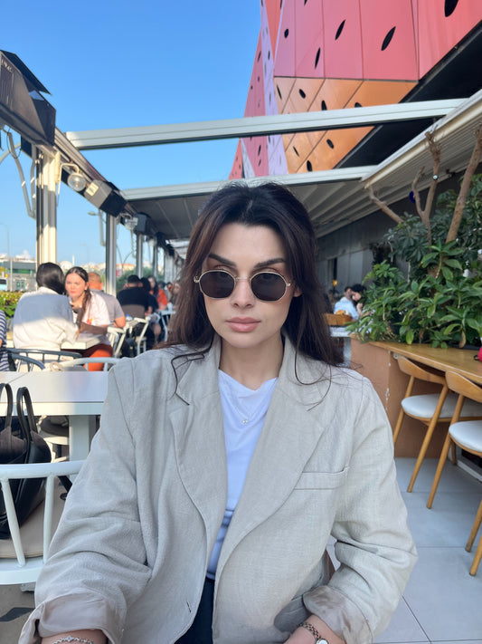 Taş - Keten Blazer Ceket