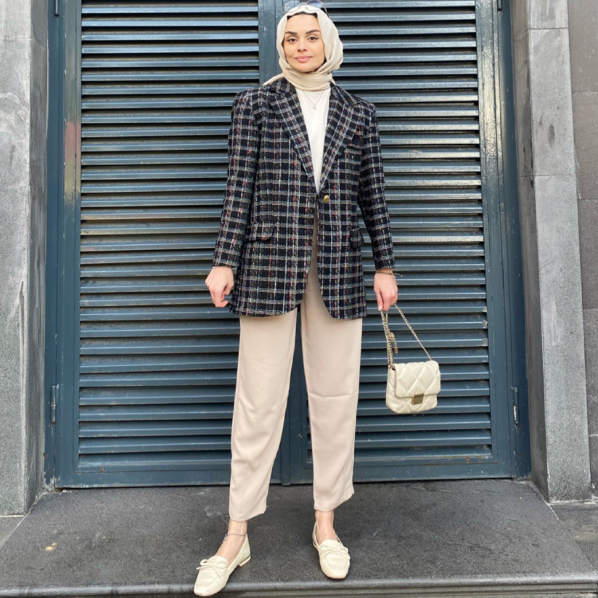 Tek Düğme Detaylı Ceket