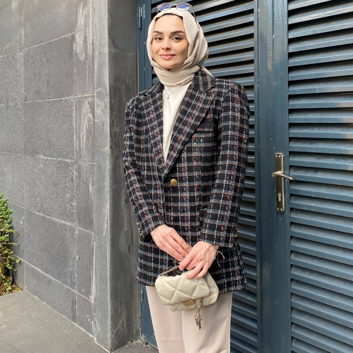 Tek Düğme Detaylı Ceket