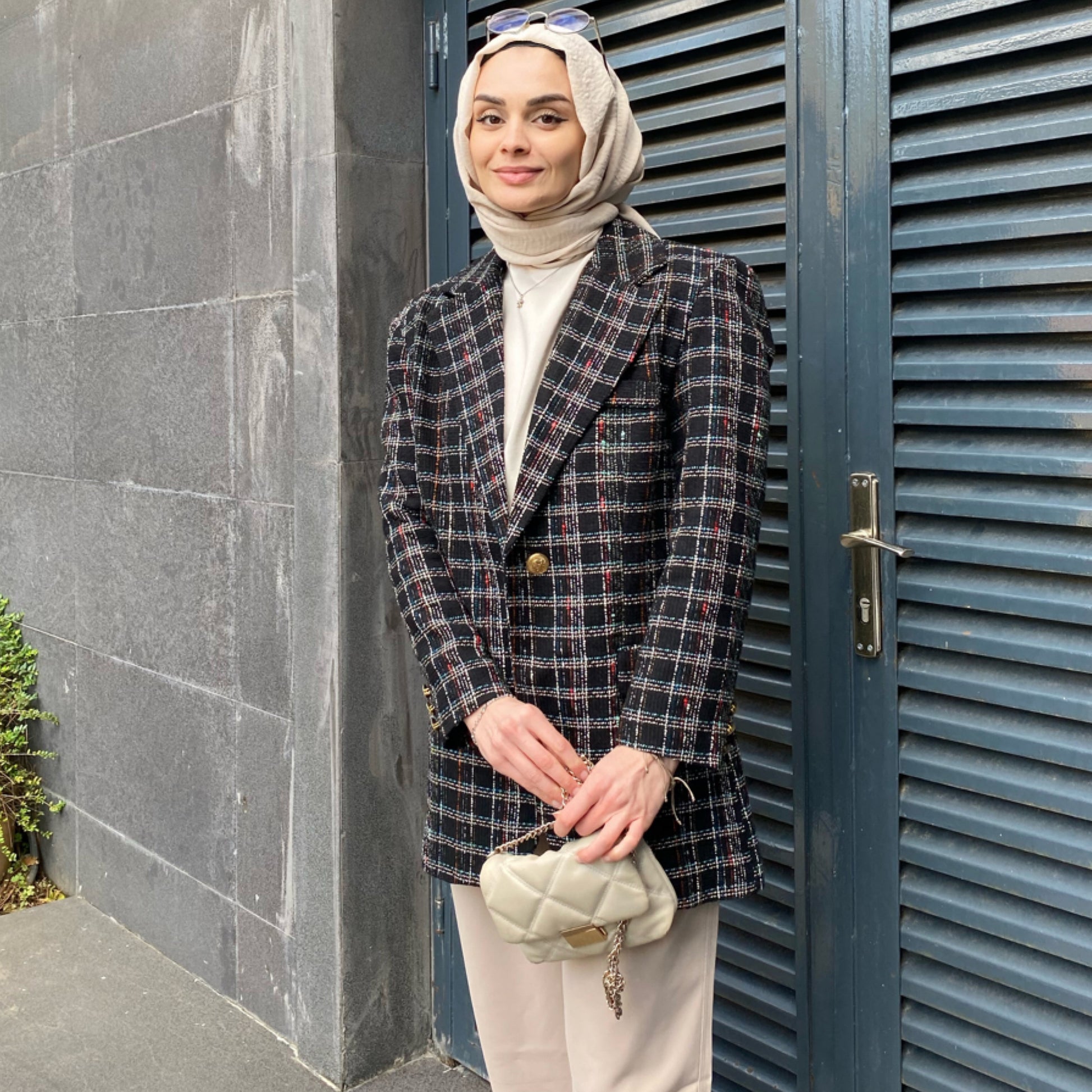 Tek Düğme Detaylı Ceket