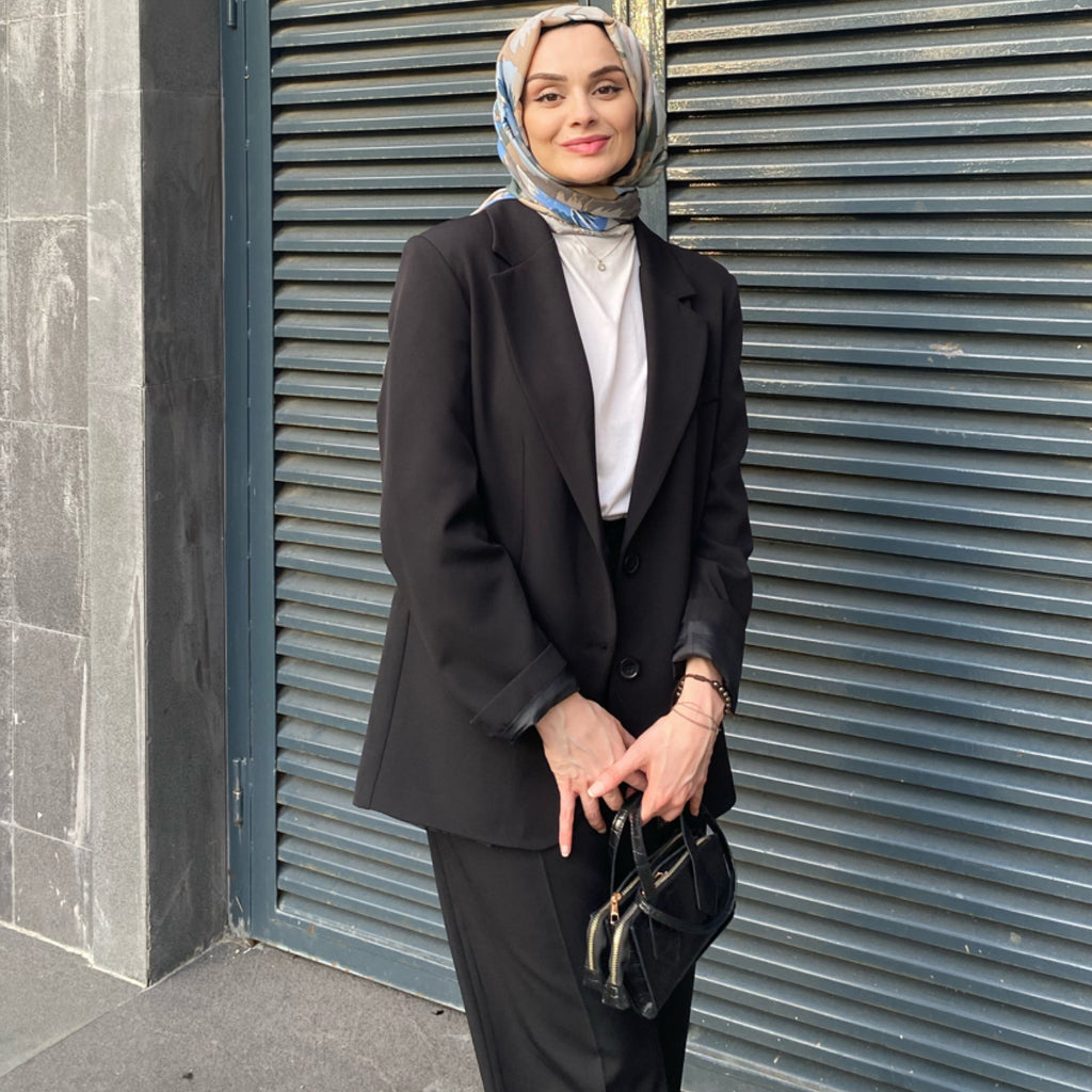 Siyah - Blazer Takım