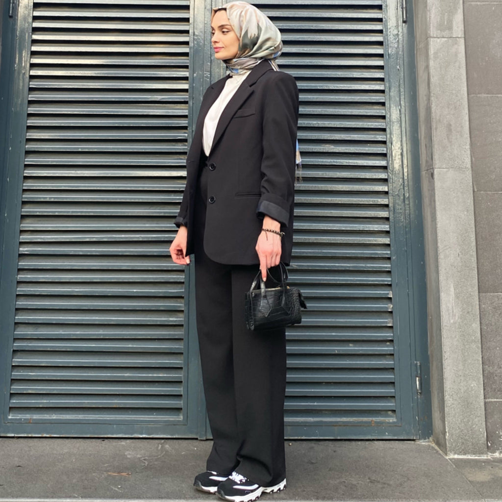 Siyah - Blazer Takım