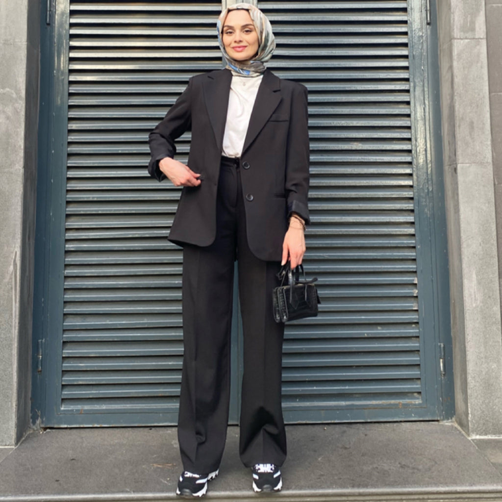 Siyah - Blazer Takım